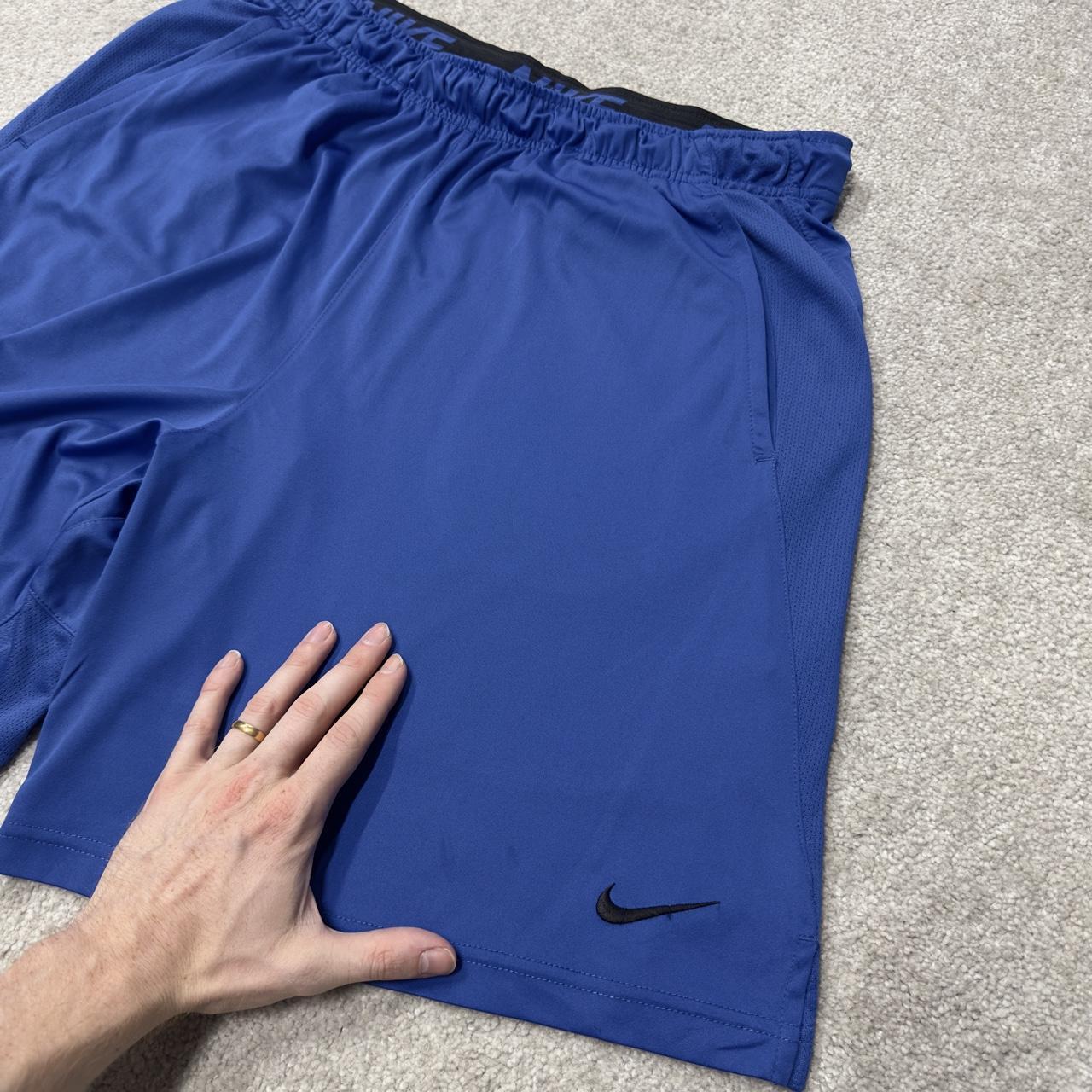 Nike sports shorts y2k loose blue Dri-Fit comfy floaty summer gym shorts