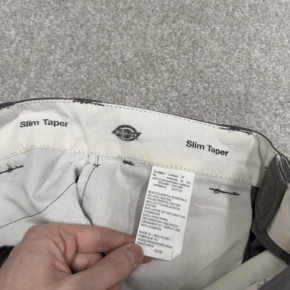 Dickies work pants slim taper grey Twill chino skate style slim trousers