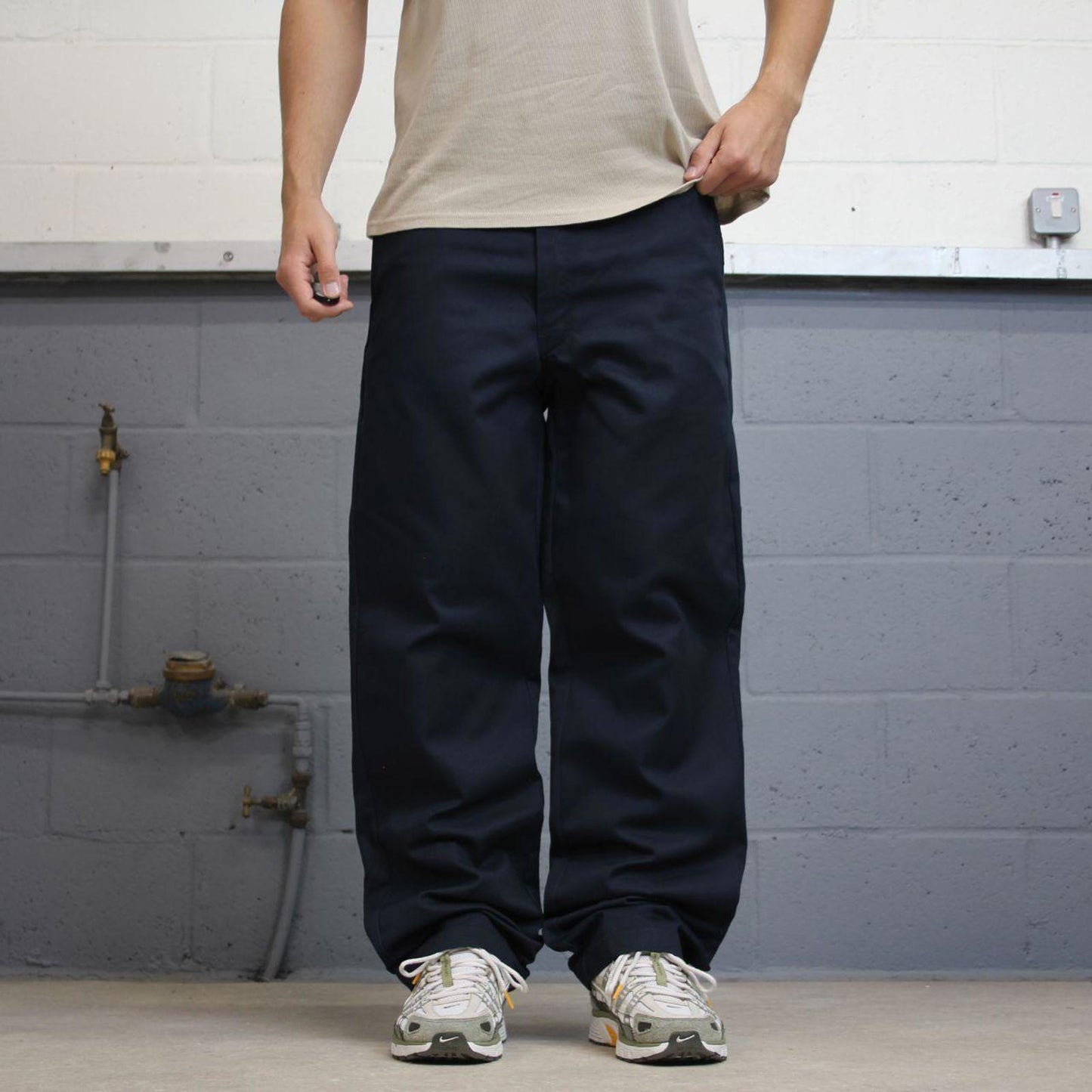 Dickies 874 Pants W38L32 navy twill chino 90s style skater pants
