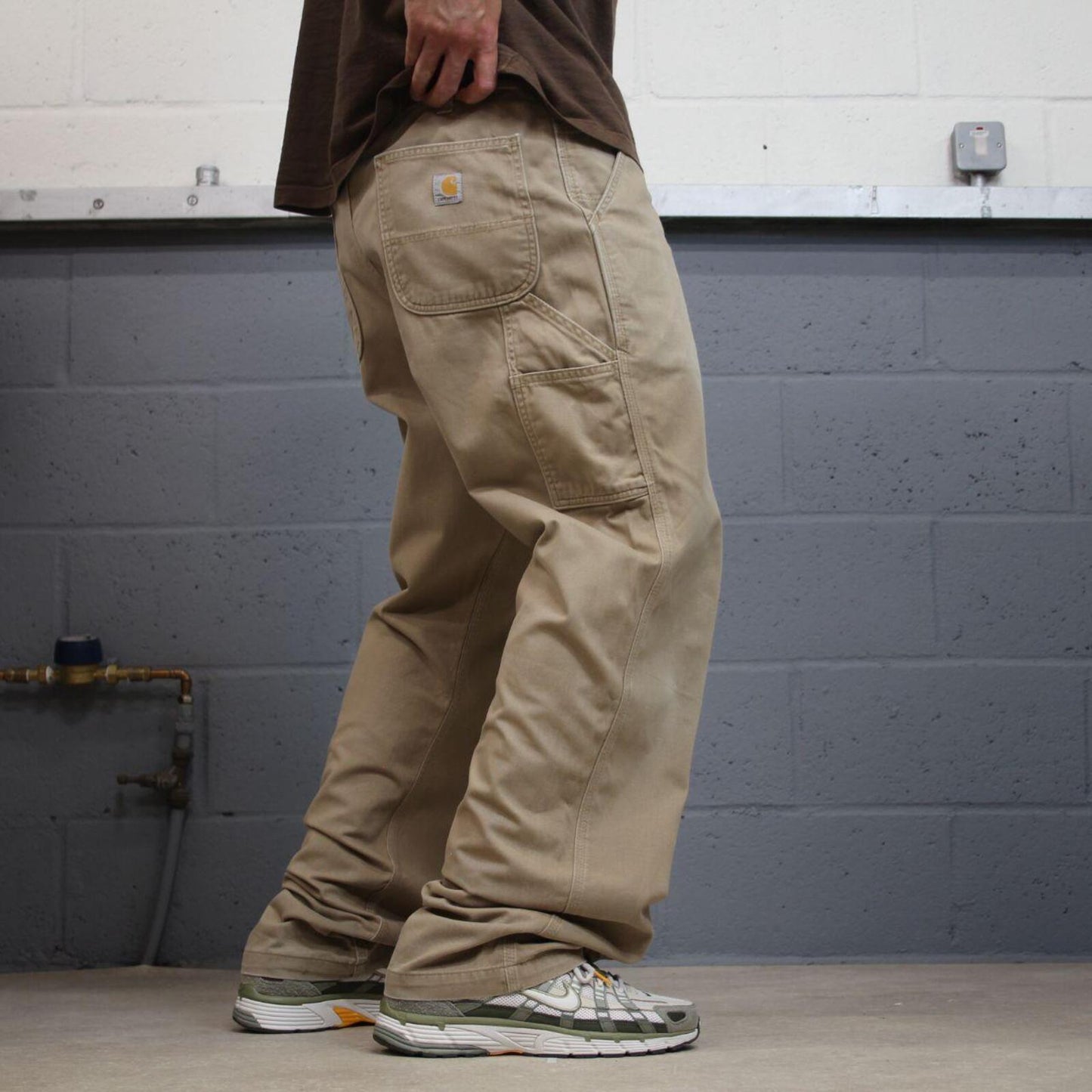 Carhartt carpenter pants relaxed khaki Loose skate style workwear Y2K cargo pants