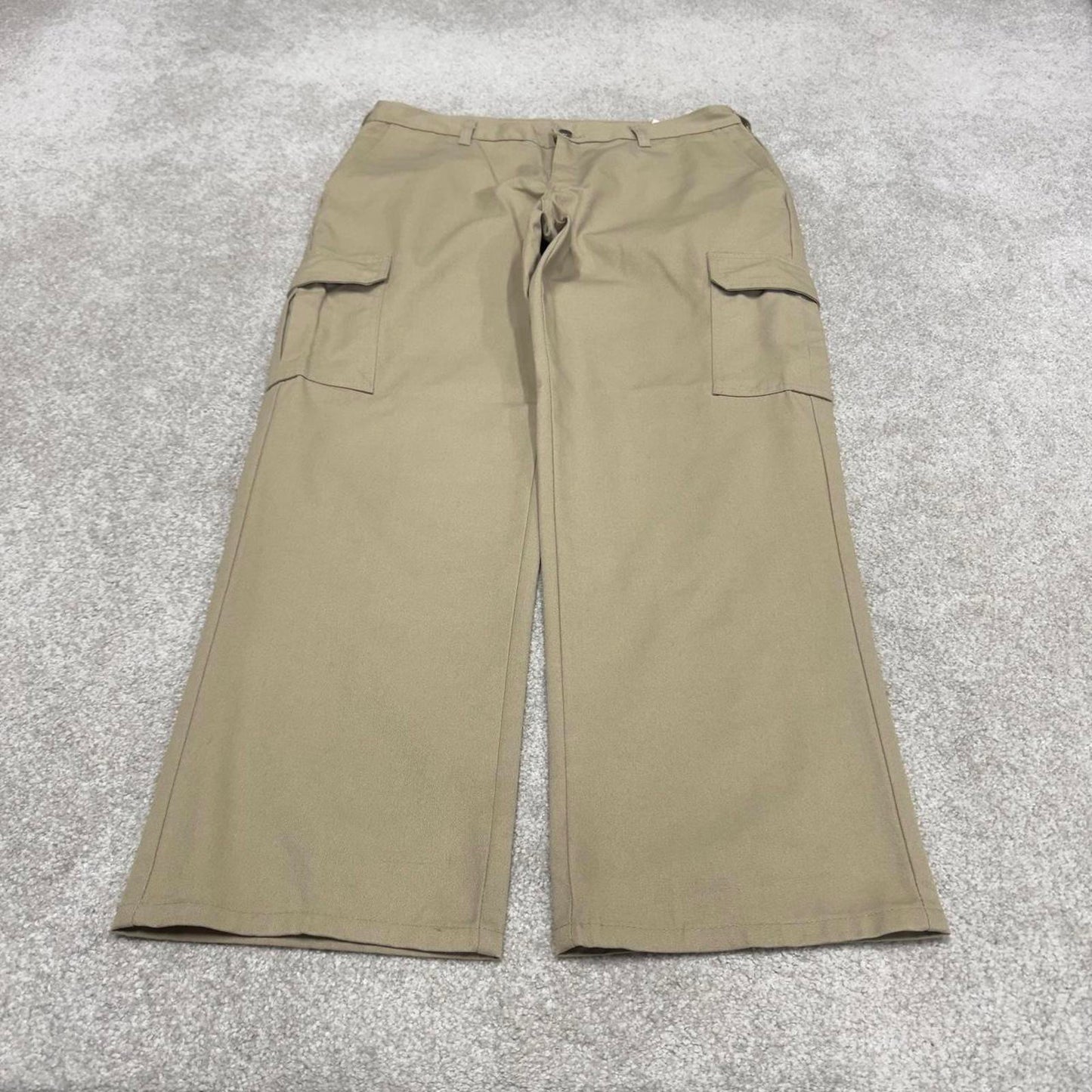 Baggy Dickies cargo Pants W36L30 beige twill style chino cargo skater trousers