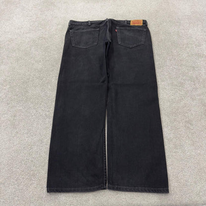 Black Levi’s 505 jeans y2k W40L30 Levi’s straight leg 505 red tab logo pants