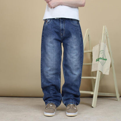 Blue embroidered Makavelli jeans W34L31 loose y2k style denim