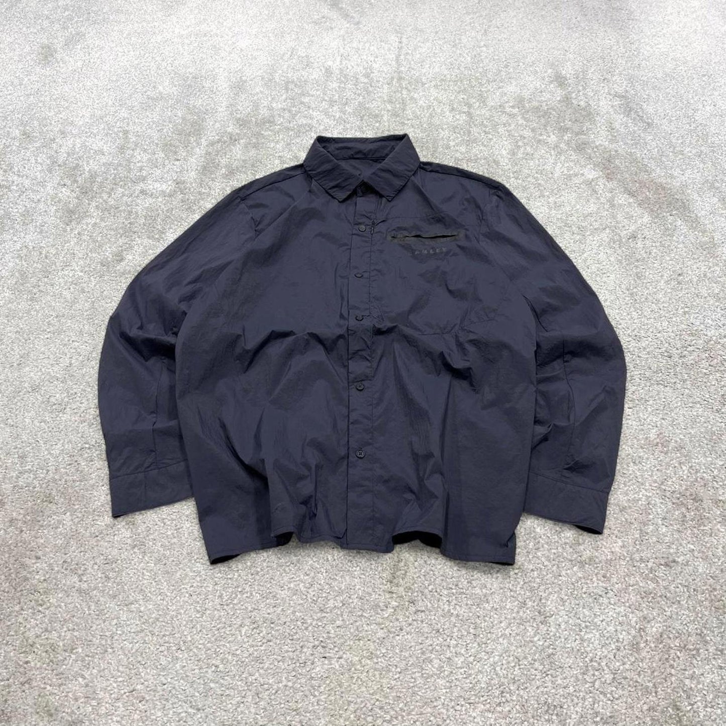 Y2K Oakley lightweight technical shirt navy