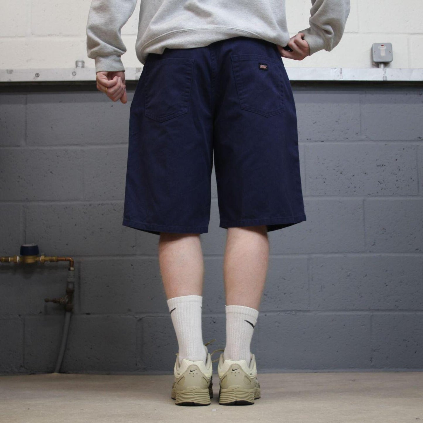 Dickies y2k shorts loose leg navy Twill chino skater style shorts