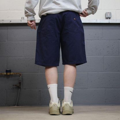 Dickies y2k shorts loose leg navy Twill chino skater style shorts