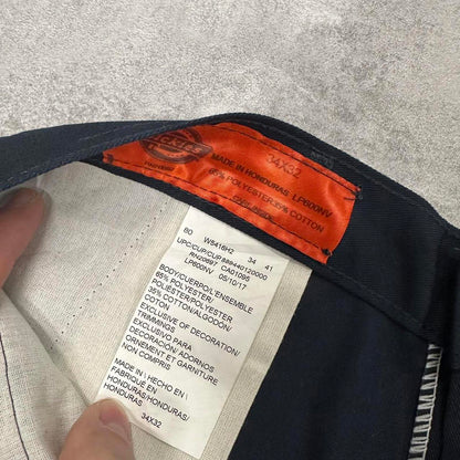 Navy Dickies cargo trousers W34 L32