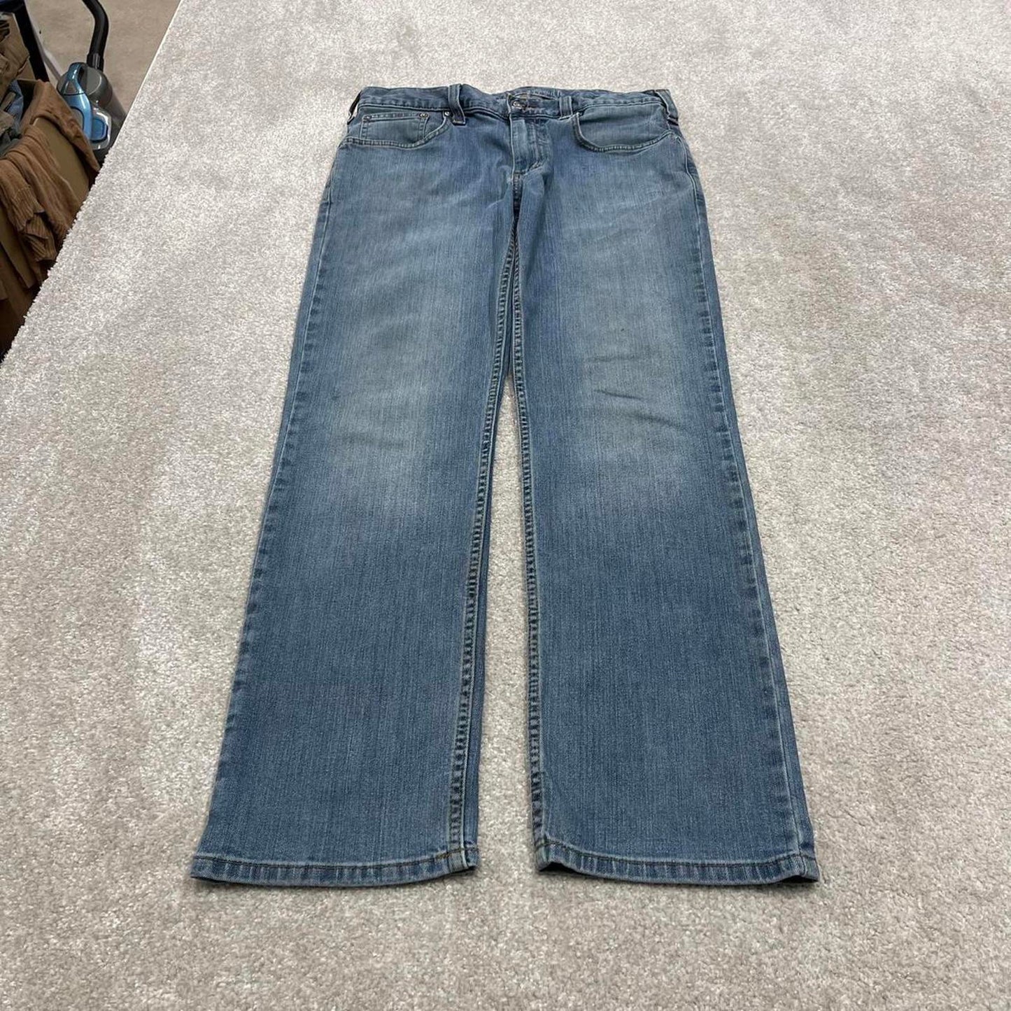 Y2k Carhartt jeans workwear denim W32L30 Mens blue relaxed fit 00s style skater pants
