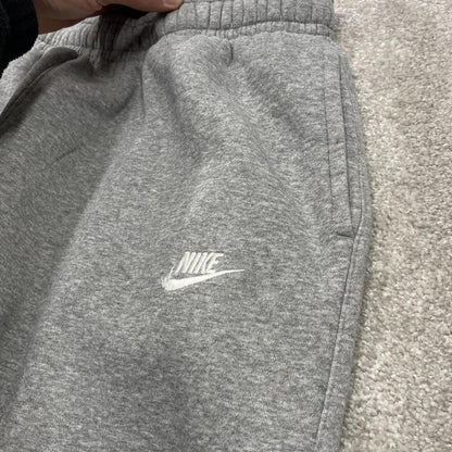 Y2k Nike sweatpants joggers XL cuffed grey Loose embroidered tracksuit bottoms
