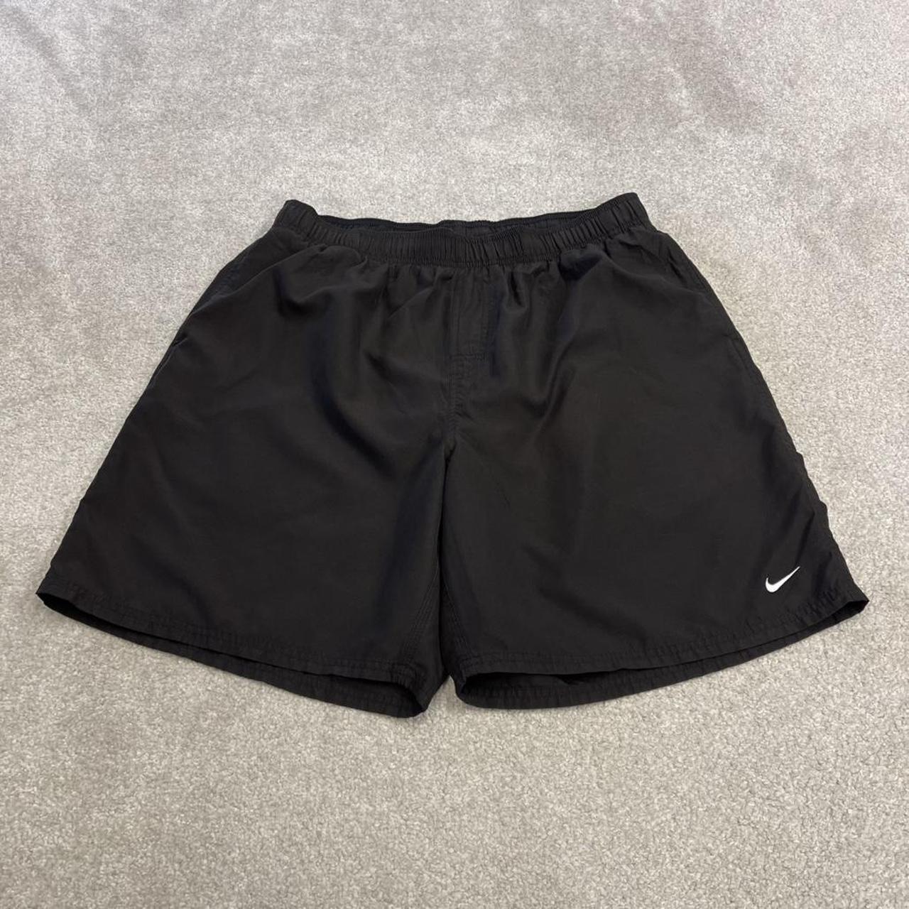 Nike swim shorts y2k beach shorts black Drawstring comfy loose floaty summer holiday