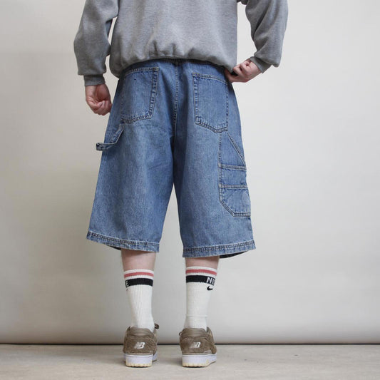 FUBU carpenter jorts W36 baggy denim cargo skater 90s style shorts