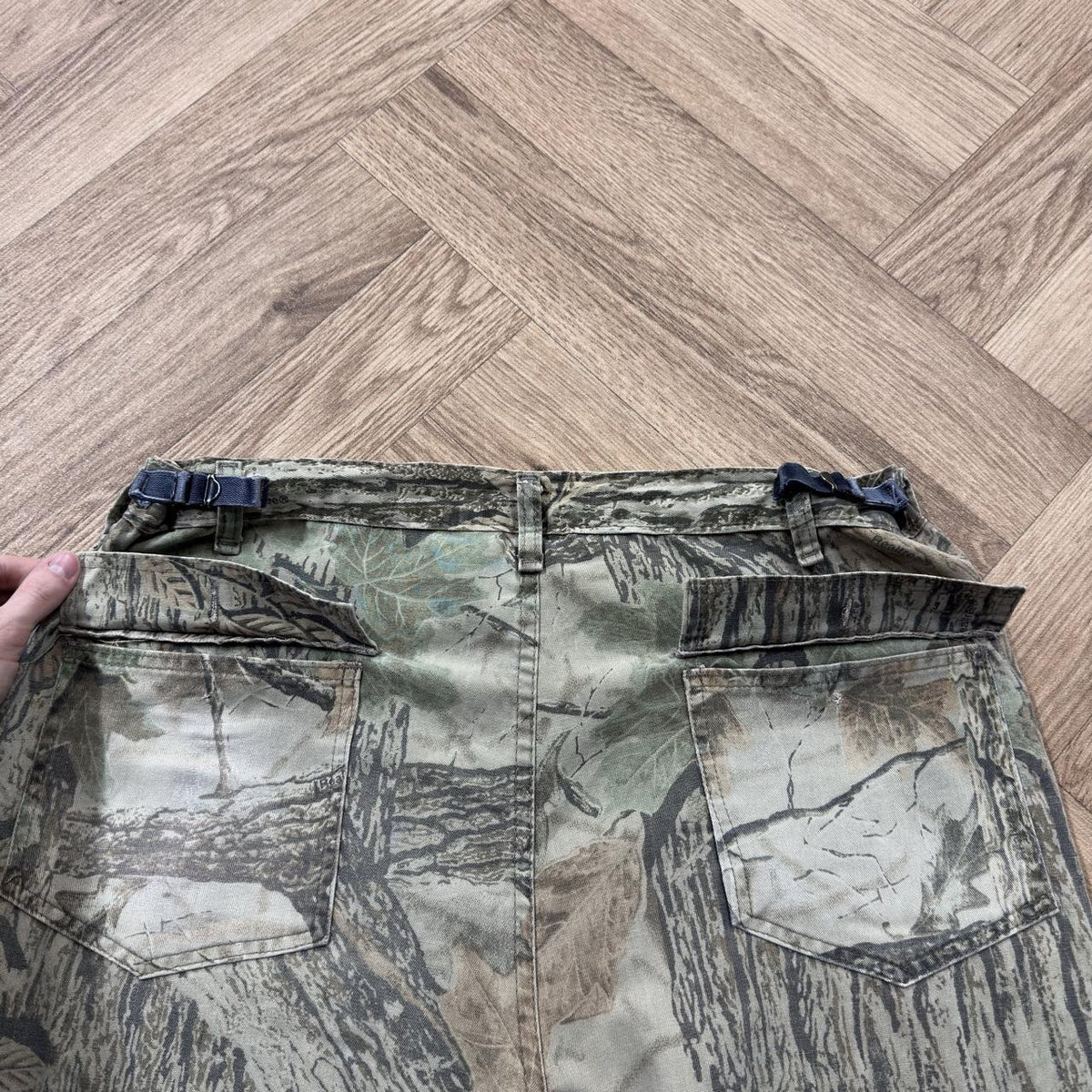 Vintage Liberty baggy camo cargo pants Loose floaty Realtree camouflage utility combat trousers