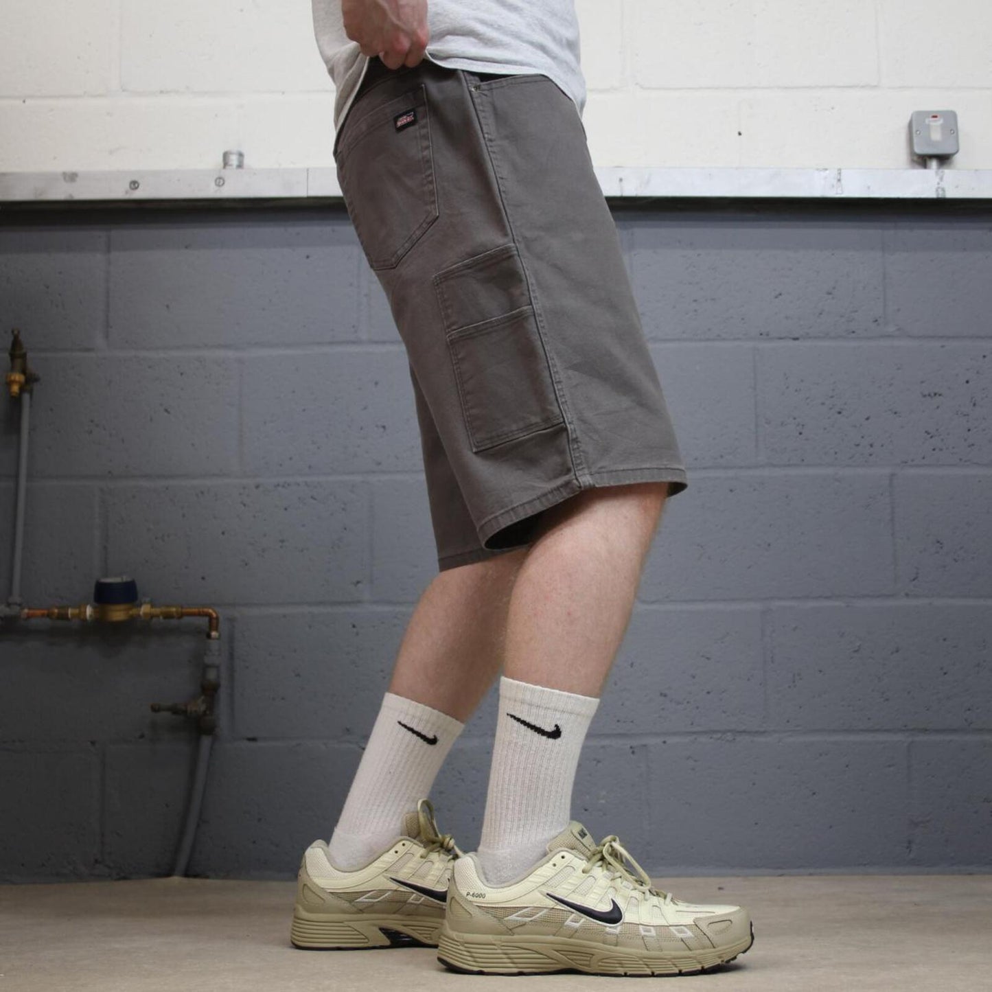 Dickies cargo shorts loose carpenter grey Canvas summer skate style jorts