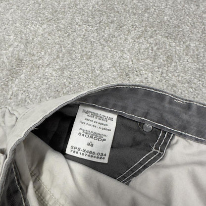Y2k baggy Wrangler carpenter shorts skater style beige Loose cotton summer