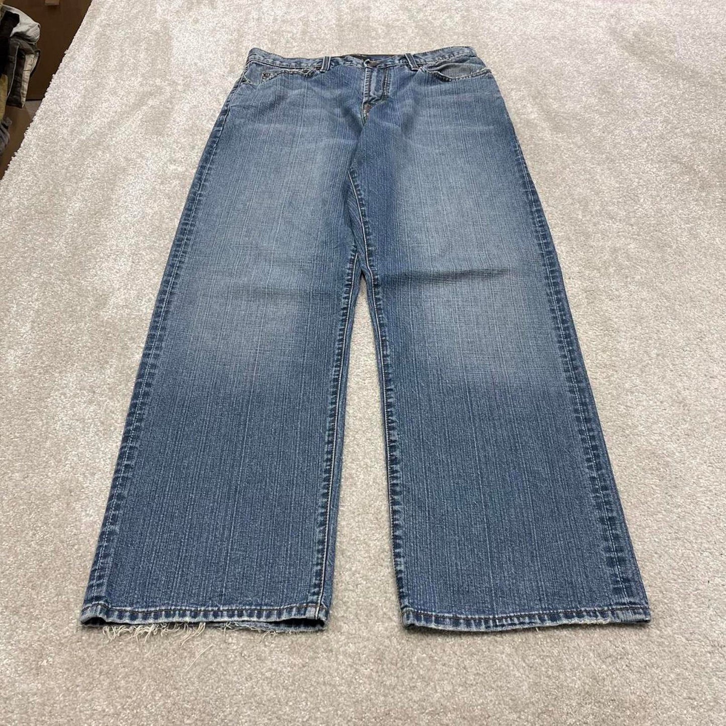 Vintage baggy Sean John jeans 90s skater style W32L32 blue loose denim pants
