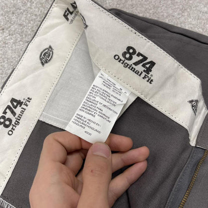 Dickies 874 work pants loose grey Twill chino skate style trousers original fit