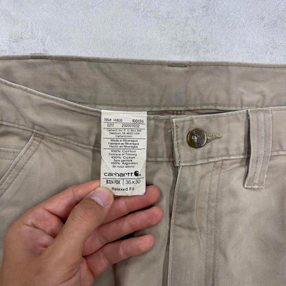 Beige Carhartt carpenter pants W36L30