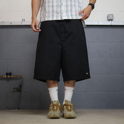 Dickies extra baggy chino shorts black carpenter chino skate / surf style baggy fit shorts loose