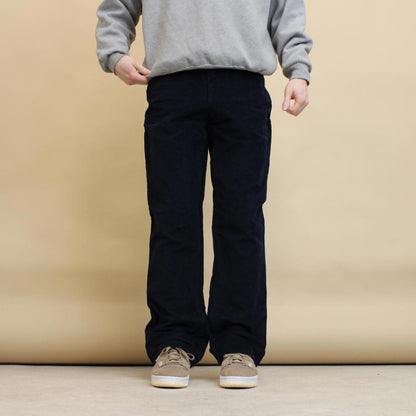 Navy Corduroy trousers size 12 loose bootcut 90s style cord pants