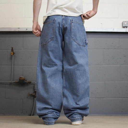 Vintage baggy Levi's Dry Goods carpenter jeans W32L36 1990s blue skater thick denim cargos paper tag