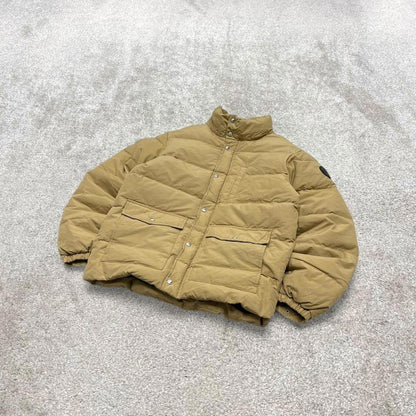 00s Quiksilver technical puffer jacket Small men's tan y2k thick padded insulated winter coat