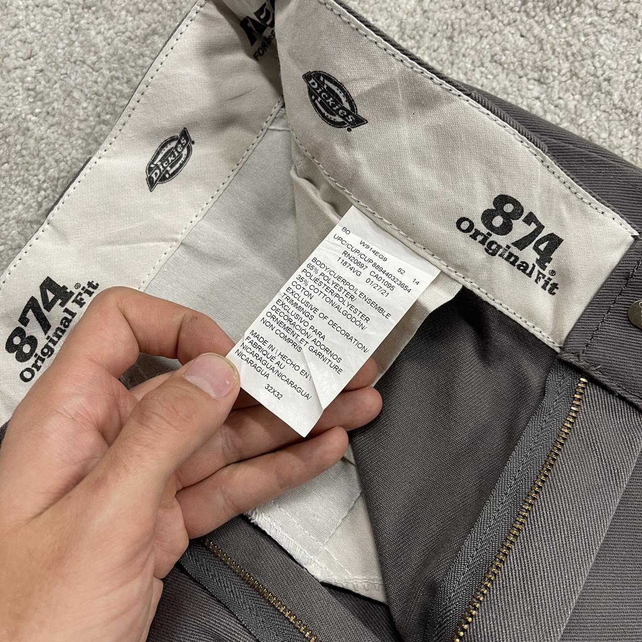 Dickies 874 work pants y2k grey Original fit chino skater style trousers