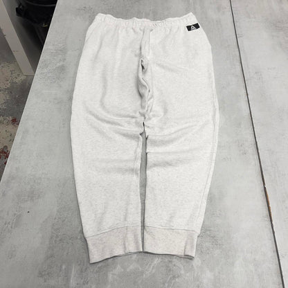 Y2k grey Reebok joggers L mens gym sweatpants drawstrings embroidered logo