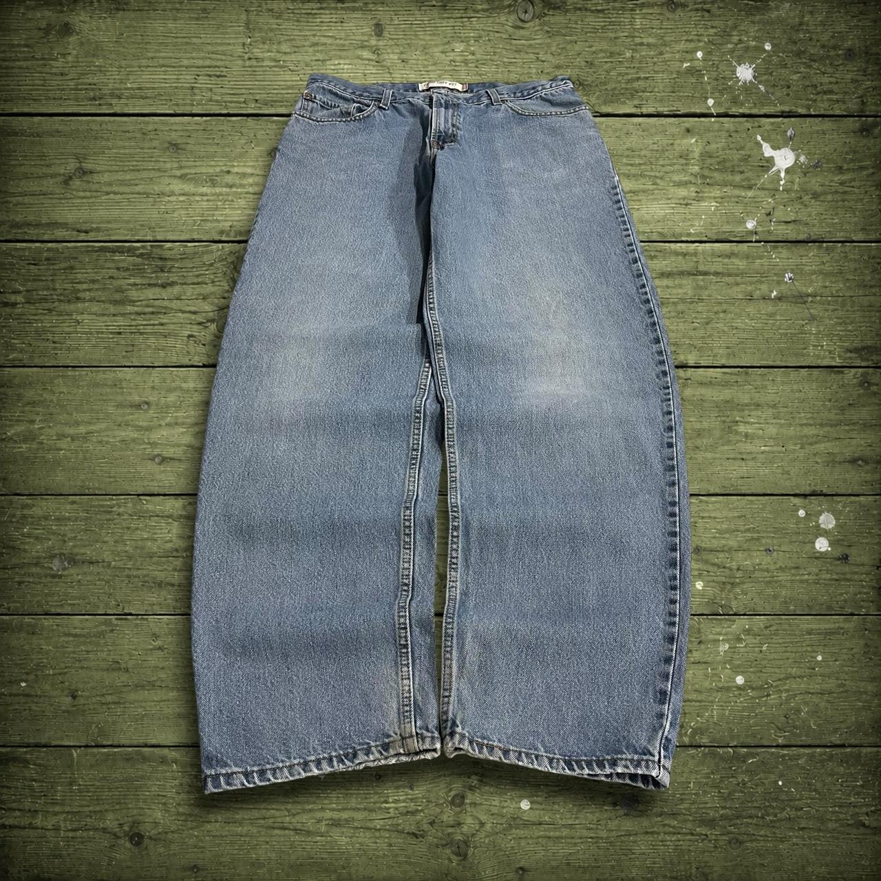 Levi's 560 baggy jeans y2k blue Wide leg comfort fit denim pants red tab logo