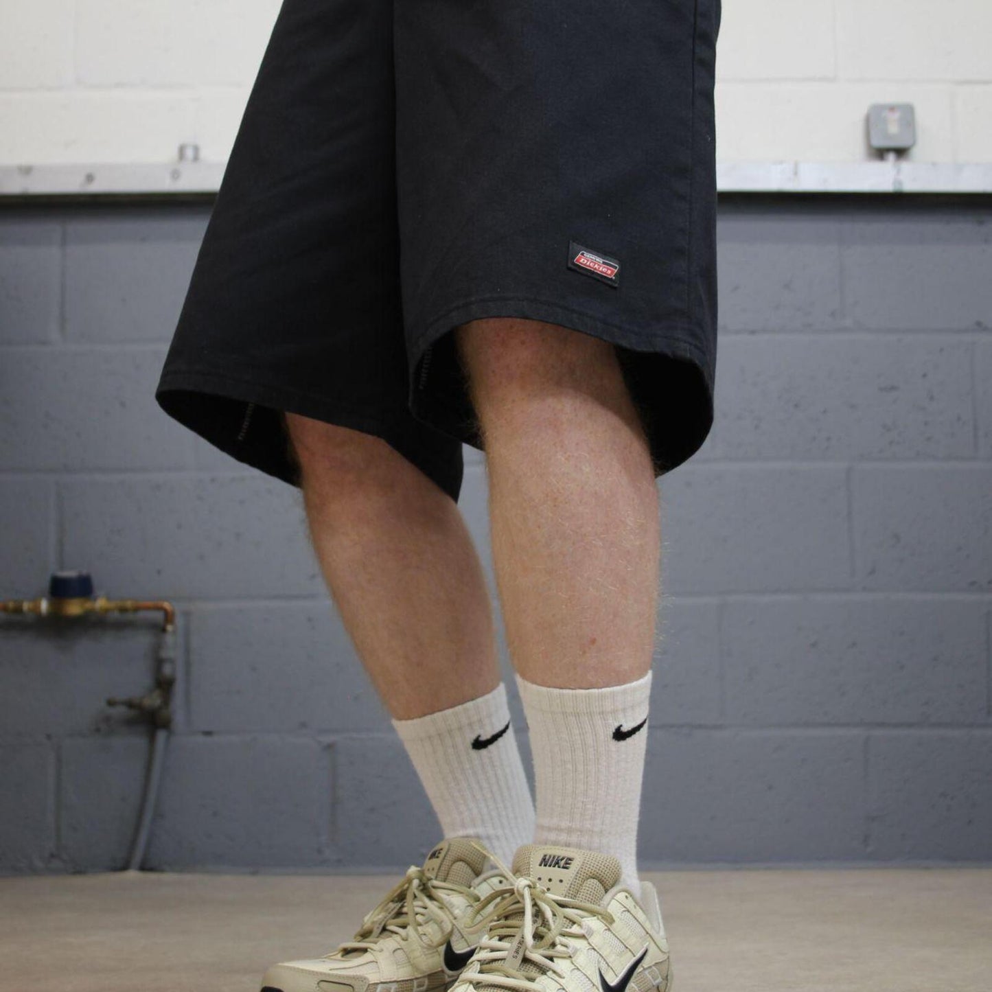 Dickies baggy carpenter shorts black Twill chino skater style shorts loose long leg