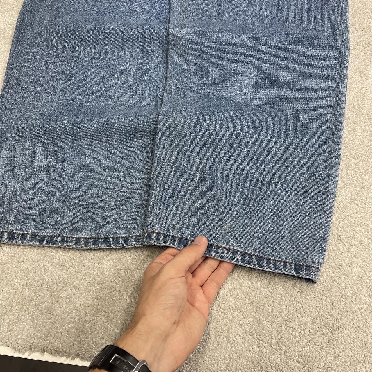 Empyre baggy denim dungarees y2k blue overalls Loose embroidered dungarees adjustable straps