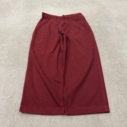 Extra baggy carpenter jeans wide leg y2k W36L29 red Loose fit skater style work cargos