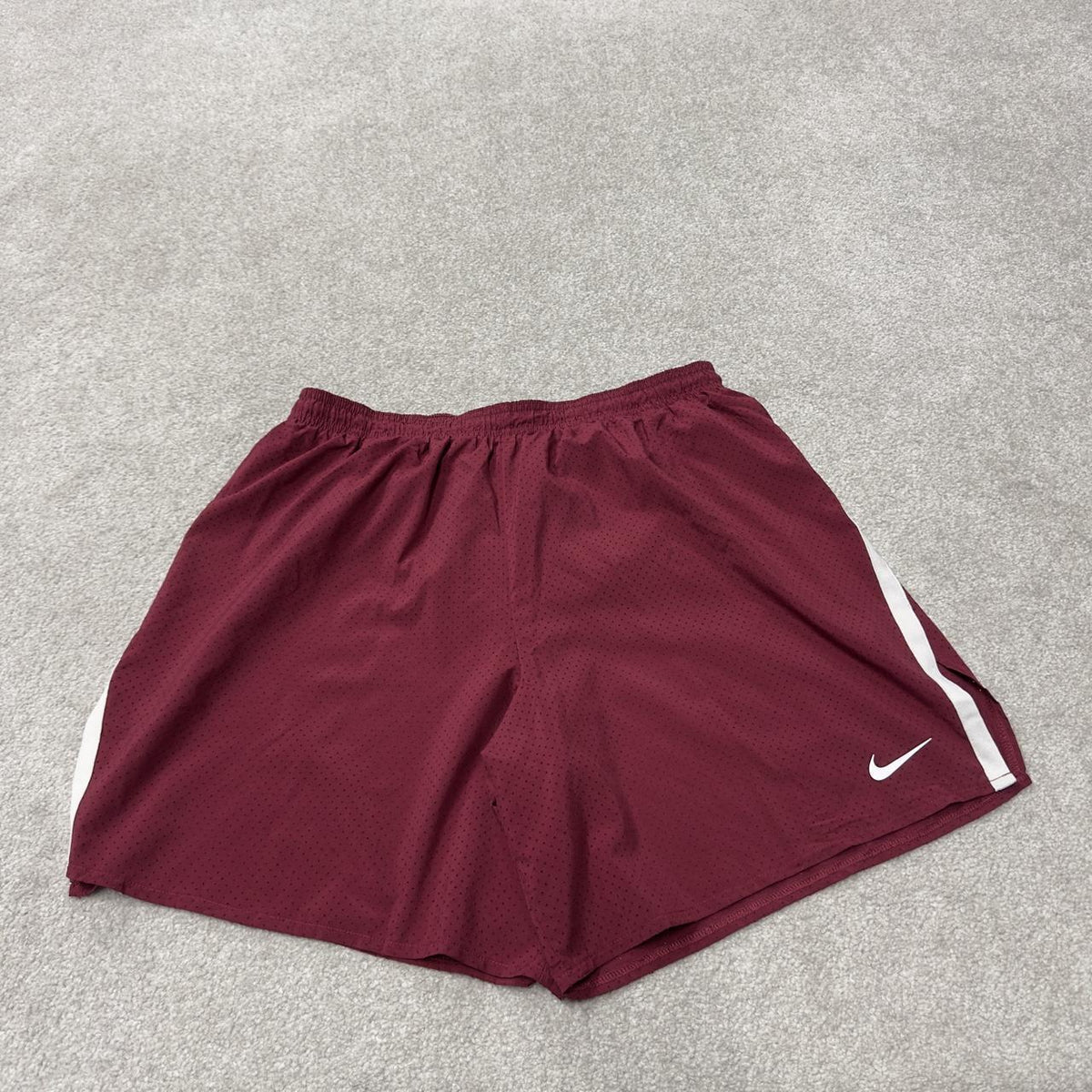 Nike sports shorts y2k loose maroon Dri-Fit comfy floaty summer gym shorts XXL