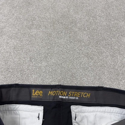 Lee cargo pants y2k black Straight leg utility stretch workwear style trousers