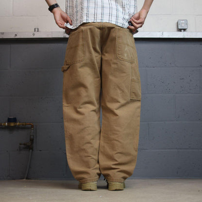Canvas carpenter jeans y2k loose W40L30 tan brown