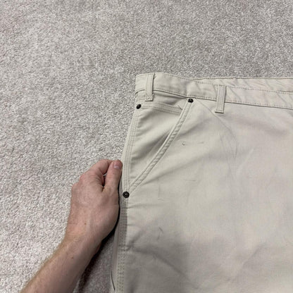 Baggy Dickies carpenter pants wide leg y2k beige Loose canvasy utility skate work trousers