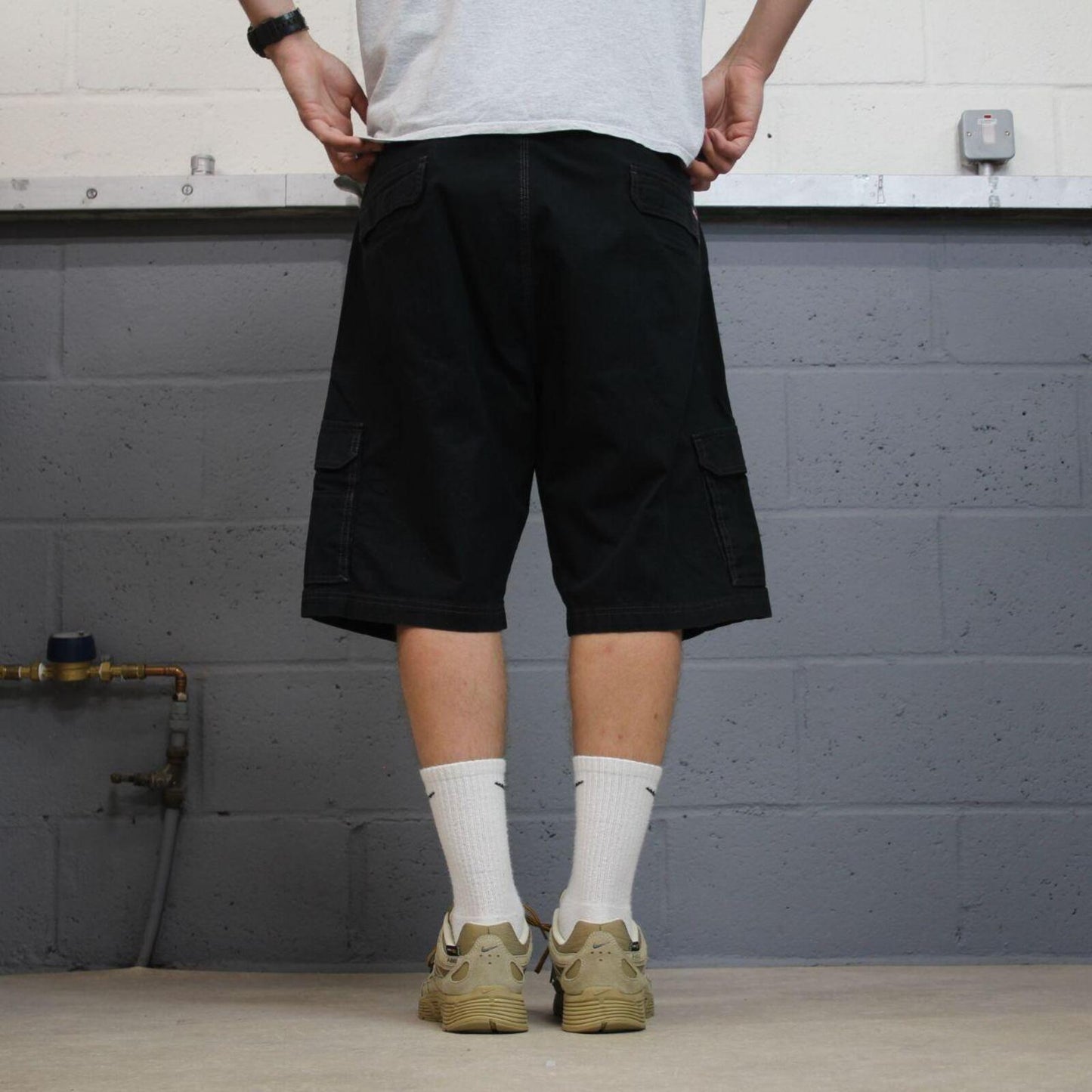 Dickies cargo shorts loose black skater style shorts Y2K summer festival
