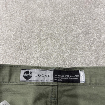 Levi’s Silvertab cargo jeans y2k W32L30 green Loose fit skater workwear pant