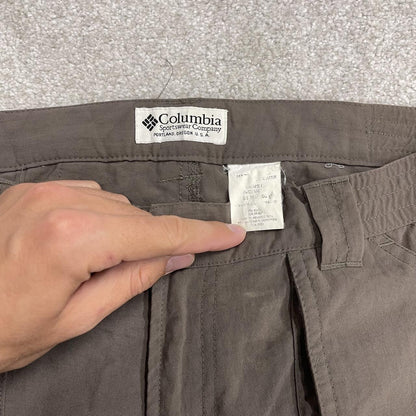 Y2K convertible Colombia hiking trousers / shorts technical khaki Floaty lightweight outdoors