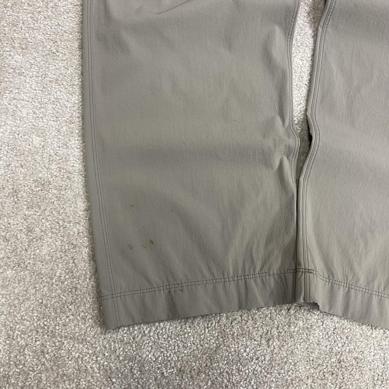 Y2K Arc'teryx technical hiking pants grey lightweight walking trousers embroidered fossil skeleton