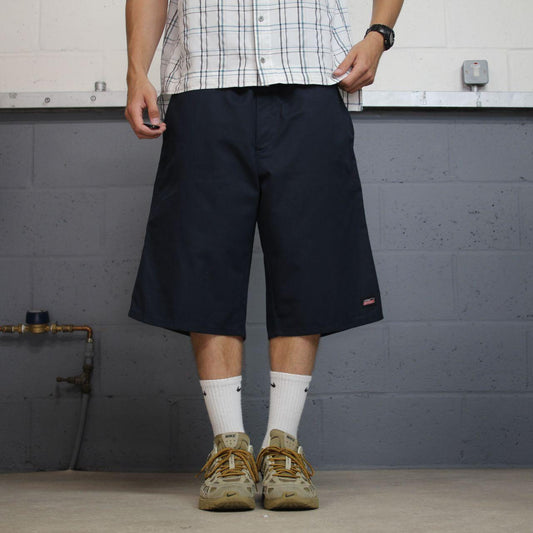 Dickies carpenter chino shorts blue Loose long leg skater / surf shorts festival
