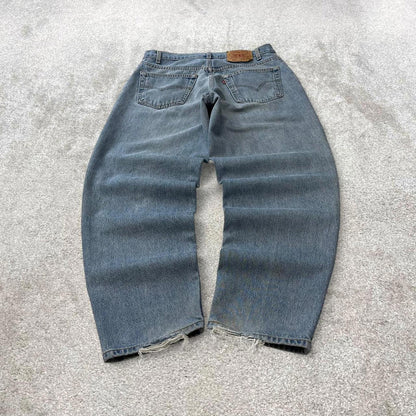 Levis 560 baggy jeans W33L30 blue loose tapered fit denim 90s skater style pants red tab 100% cotton