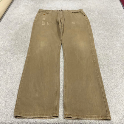 90s y2k Rocawear jeans W38L33 loose khaki denim embroidered skate style hip hop pants