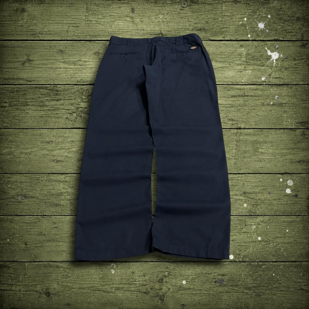 Y2K Dickies 874 work pants navy slim taper straight leg chino skater style trousers