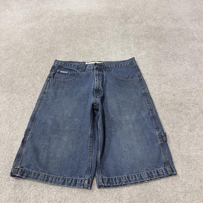 PACO denim carpenter shorts y2k blue Surf summer style jorts perfect for festival