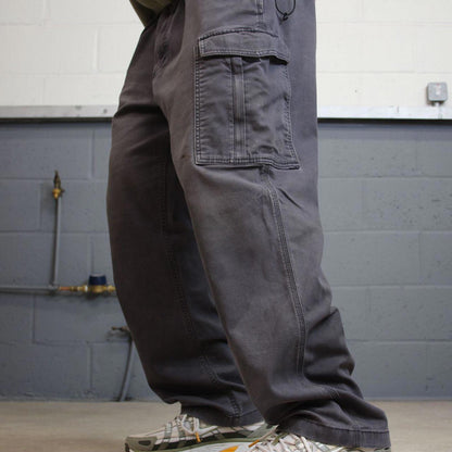 Y2K Carhartt cargo work pants grey Loose relaxed fit skate workwear pants