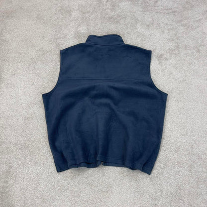 Columbia technical fleece gilet XXL navy blue men’s full zip up autumn tech