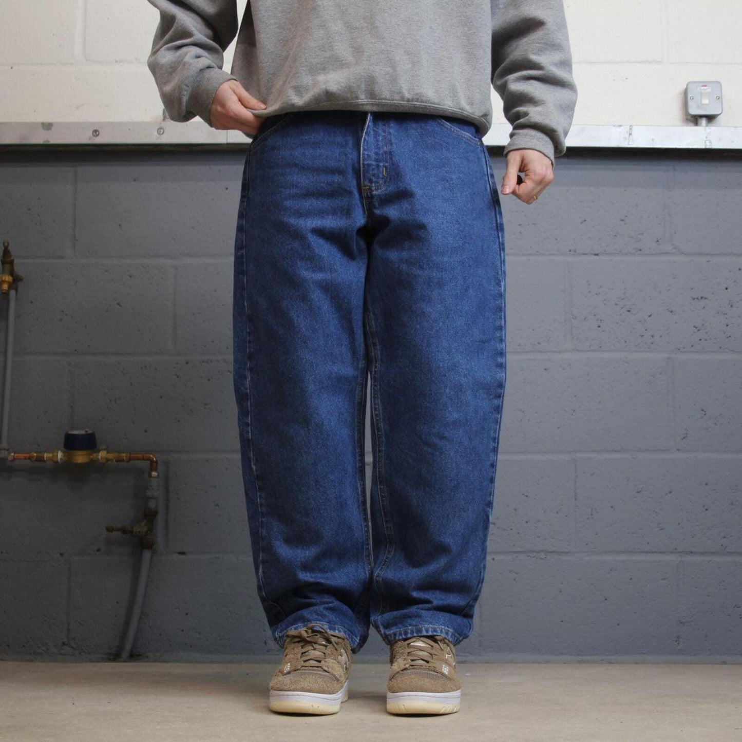 Carhartt workjeans relaxed fit blue Loose 100% cotton denim skate style work pants