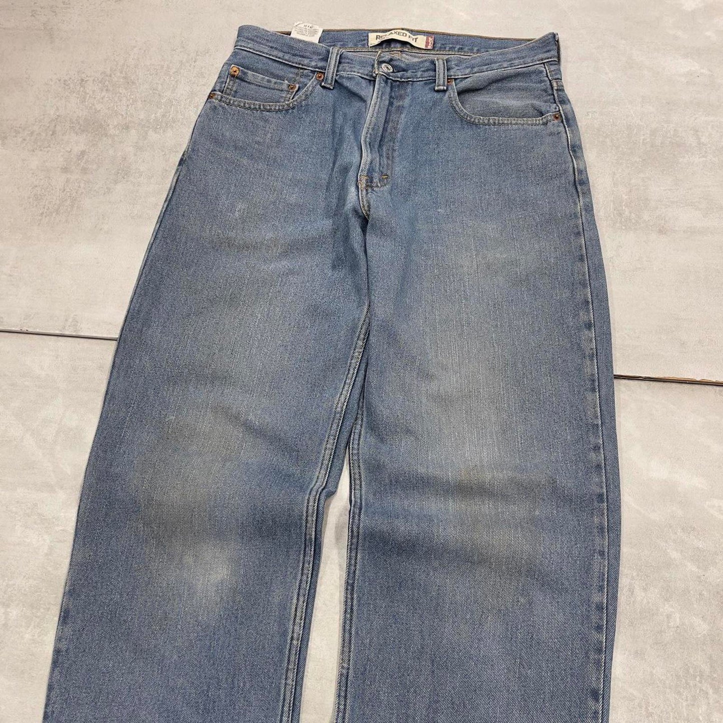 Baggy Levis 550 jeans W34 L34 blue loose 90s relaxed style skater jeans red tab logo