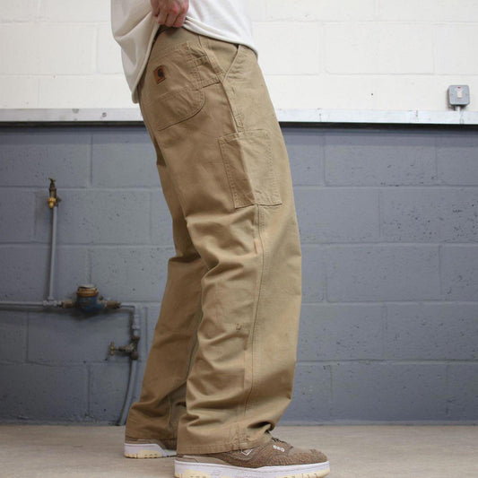 Vintage baggy Carhartt carpenter pants W33L30 90s style loose leg skater cargos