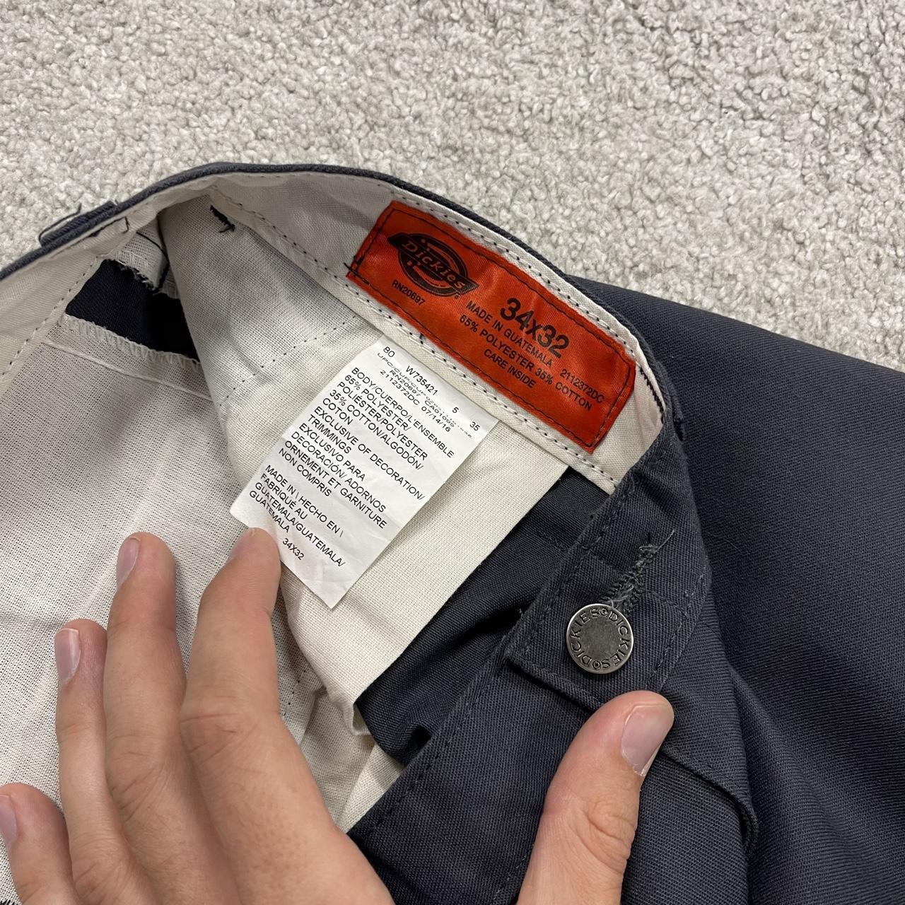 Dickies baggy cargo pants y2k grey W34L32 Loose fit skater work pants, belt loops, utility pockets